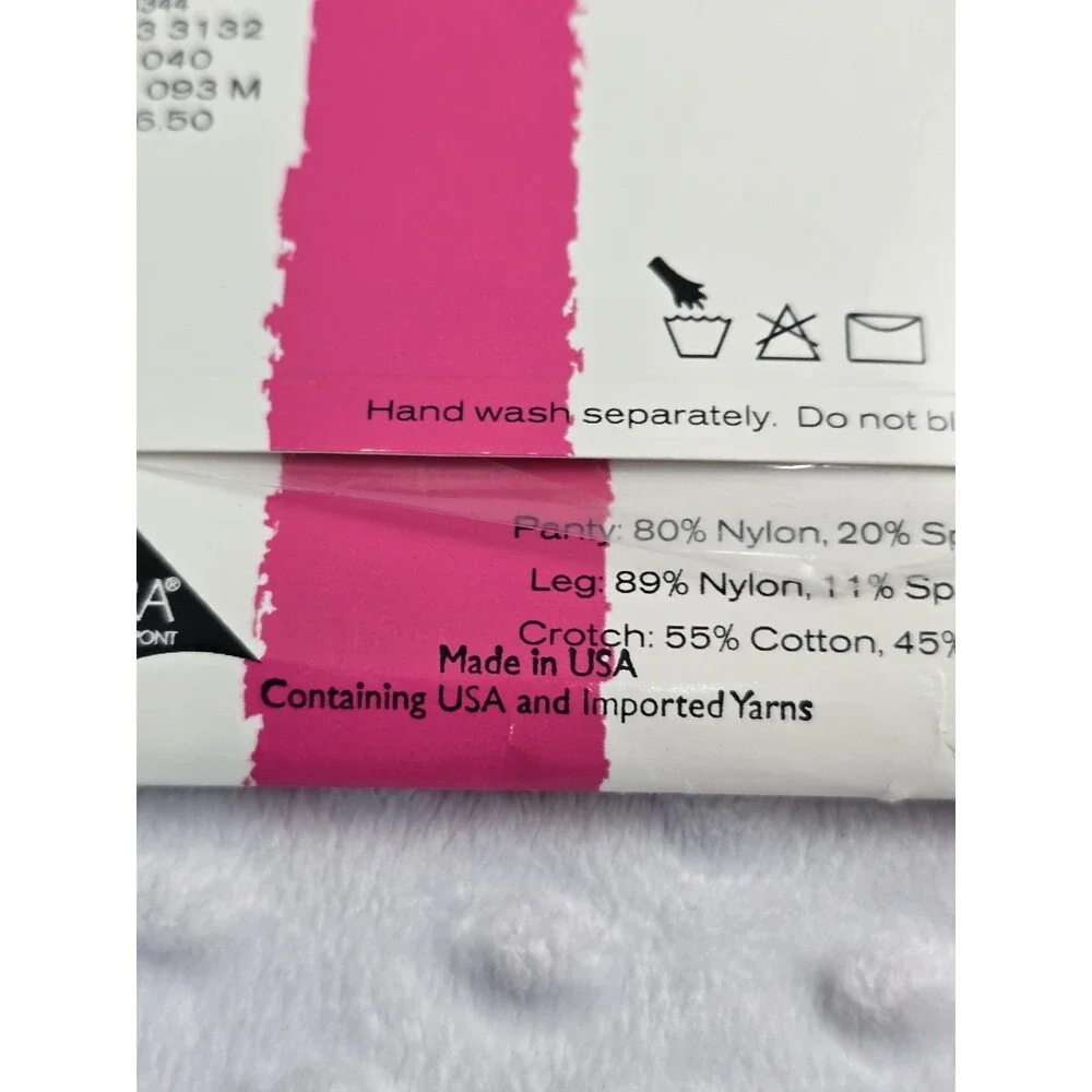 Victoria’s Secret Lasting Luxuries Pantyhose Jet Black Size M New Control Top
